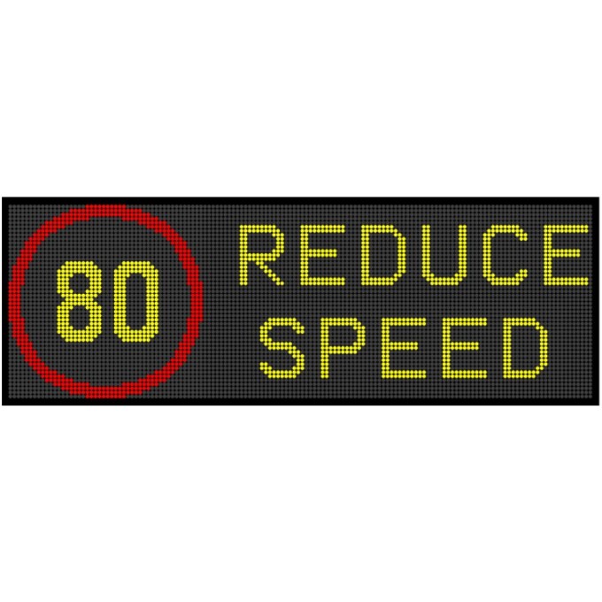 Panou VMS Tip 2 3200x1200 - Matrice LED Mesaje si indicatoare rutiere variabile Panou VMS Tip 2 3200x1200 - Matrice LED Mesaje si indicatoare rutiere variabile